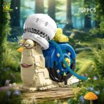 Den Den Mushi One Piece – Figurines en Blocs à Construire Luffy, Doflamingo & Trafalgar Law – Image 6