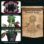 Plante Carnivore en Blocs de Construction – Fleur Mangeuse d’Hommes Articulée – Image 6