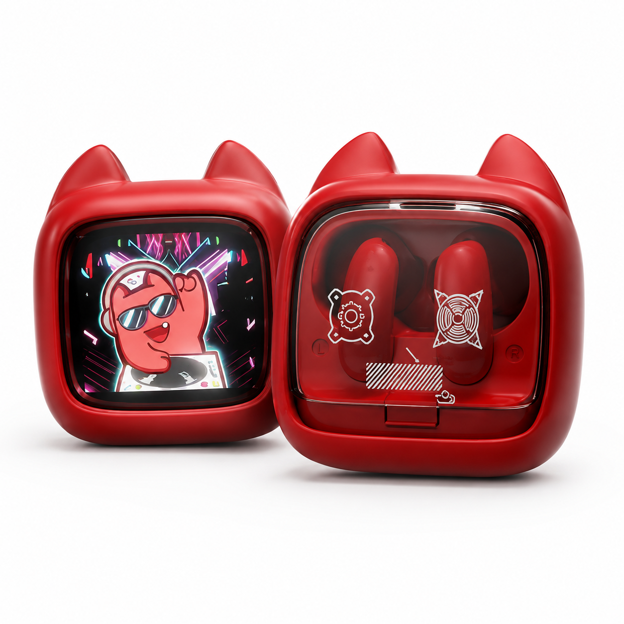 Zombies Cat B19 – Écouteurs Bluetooth TWS avec écran tactile intelligent