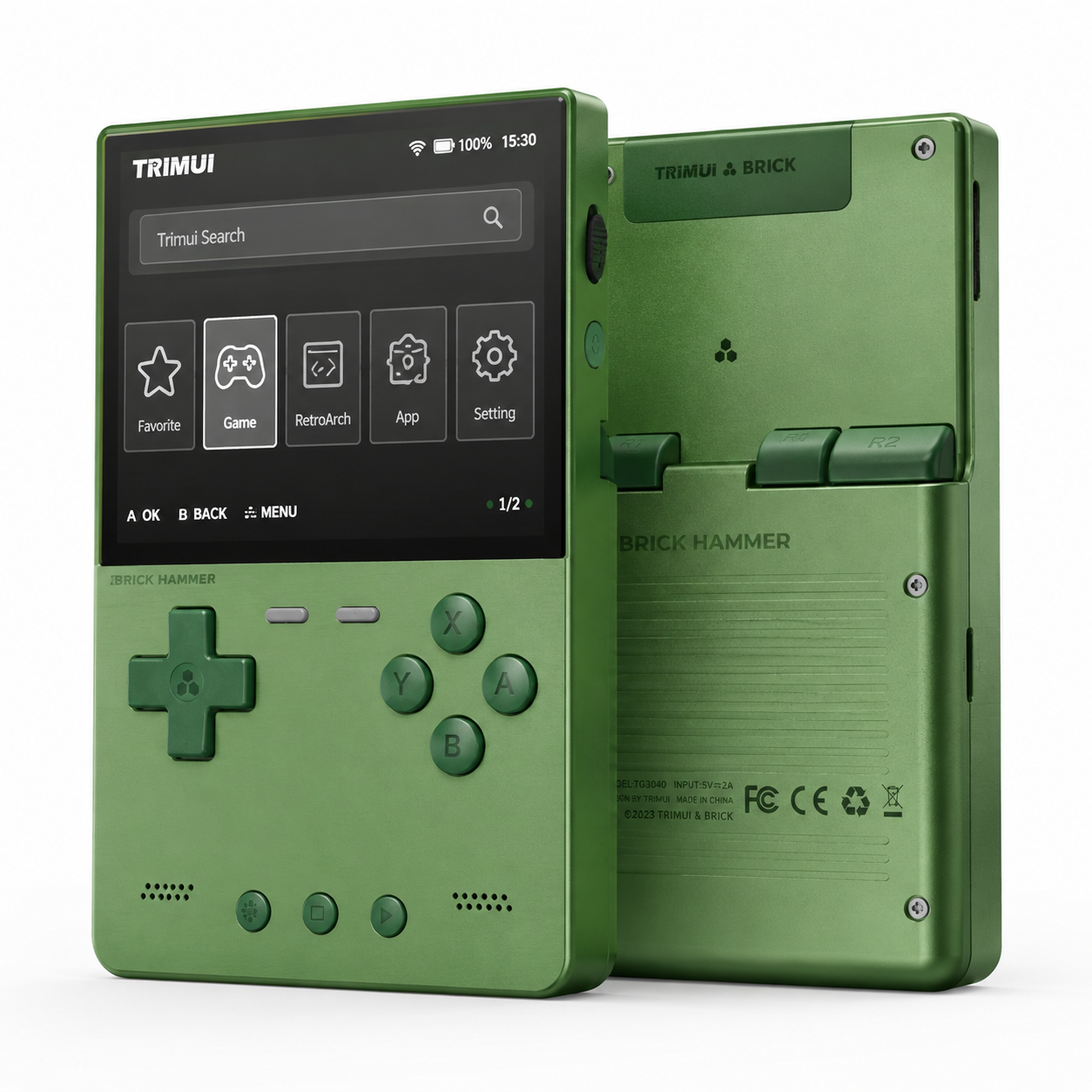 TRIMUI Brick Hammer TG3040 – Console rétro portable en aluminium CNC, écran IPS 3,2″